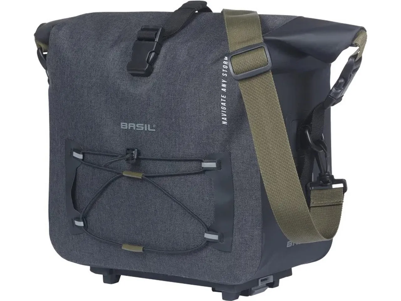 Basil Navigator Storm Gepäckträgertasche, Black, One Size