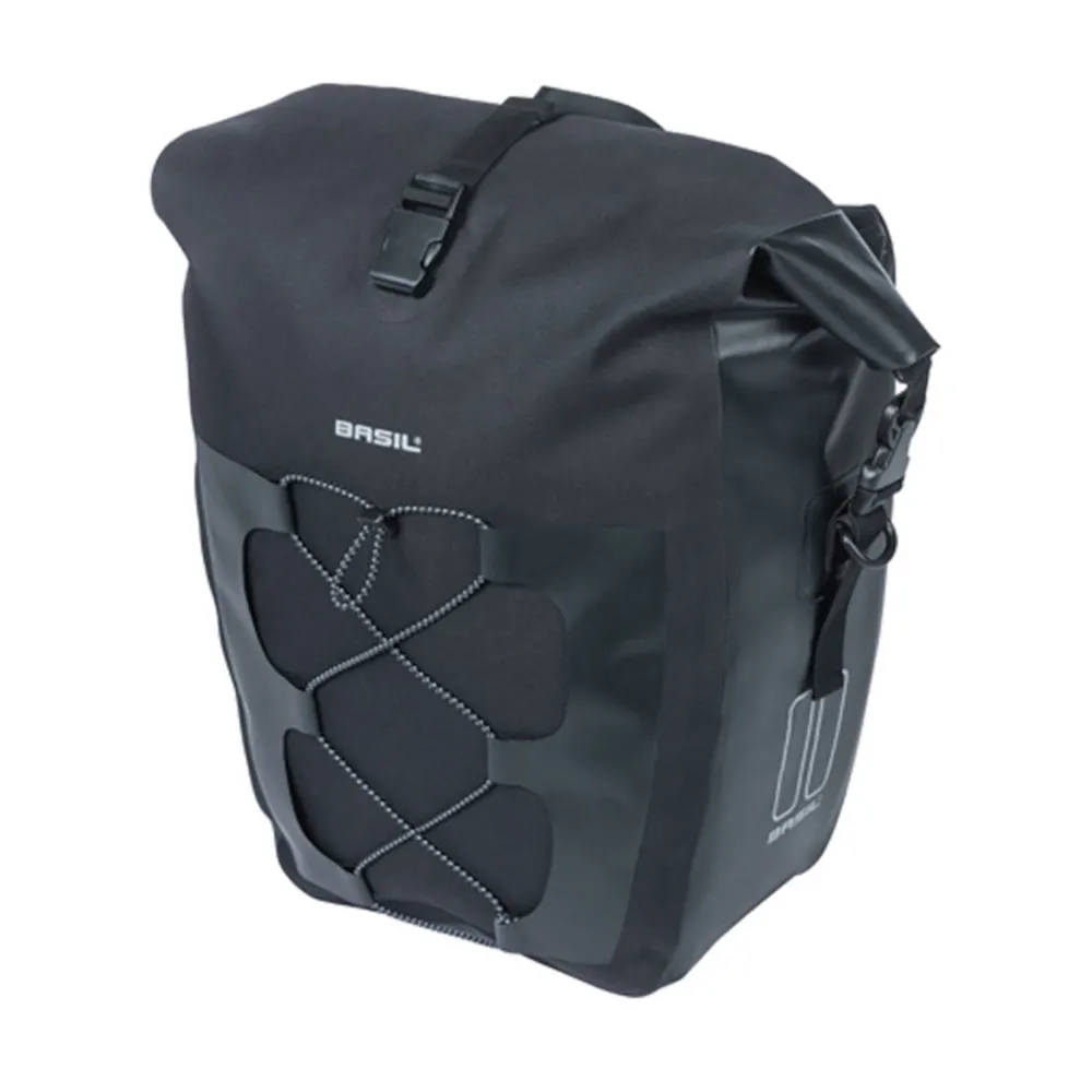 Basil Navigator Waterproof Mik Fahrradtasche 22l, Black, One Size Basil Navigator Waterproof Mik Fahrradtasche 22l, Black, One Size