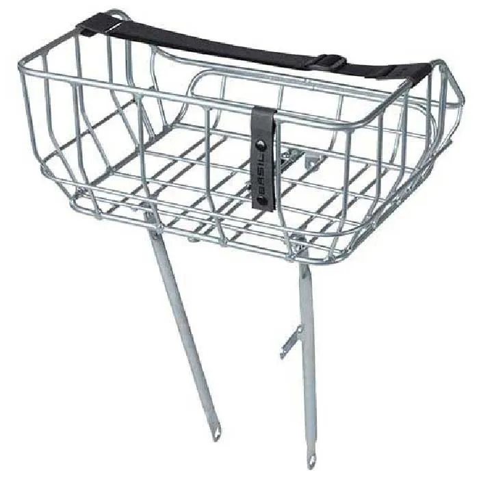 Basil Portland 26-28´´ Frontkorb 25l, Silver, One Size