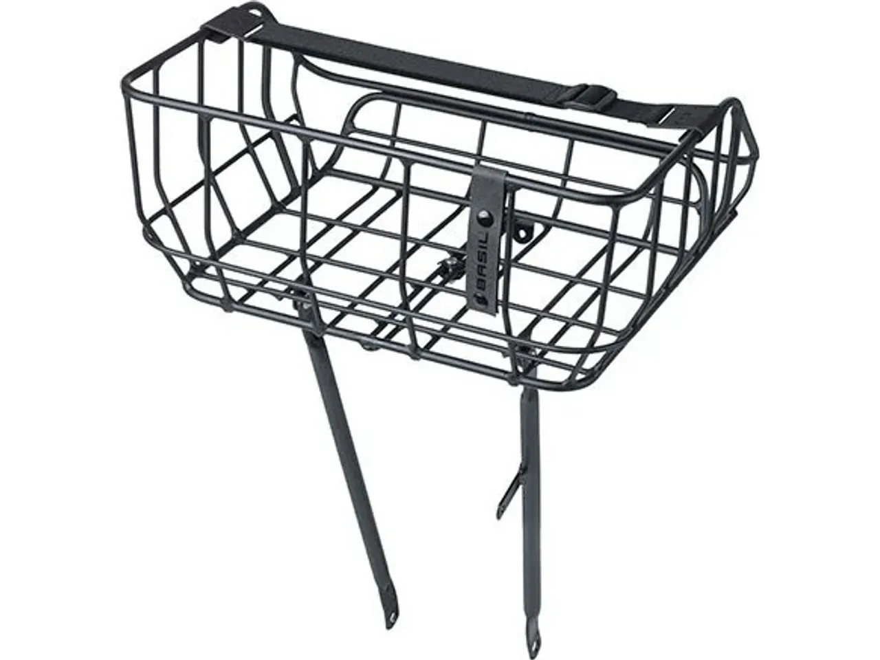 Basil Portland Fahrradkorb, Matt black, One Size