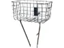 Basil Robin Fahrradkorb mit Streben, Silver, One Size