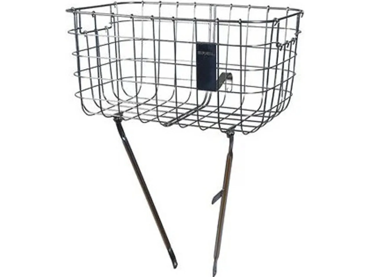 Basil Robin Fahrradkorb mit Streben, Silver, One Size