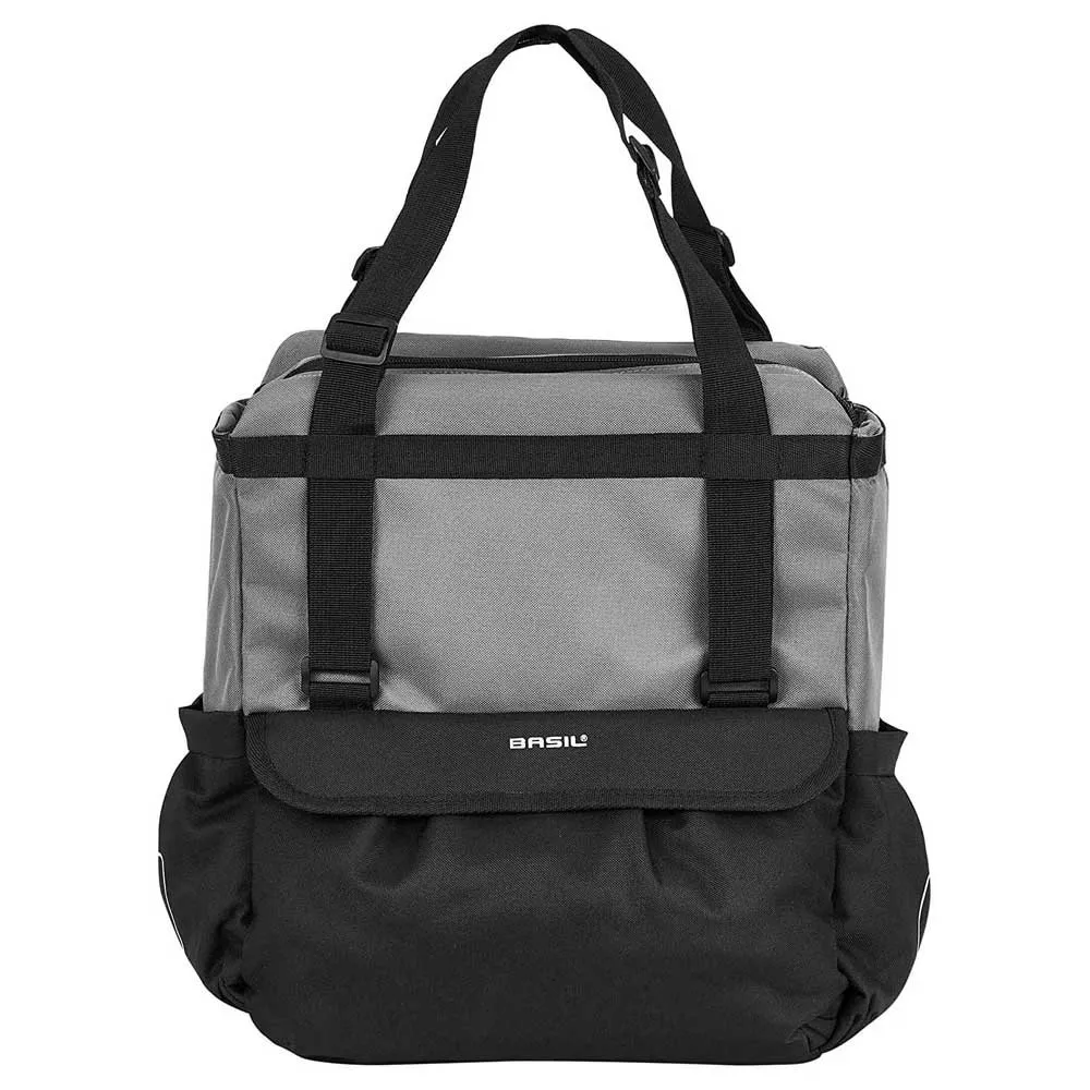Basil Shopper Xl Tasche 17l, Black / grey, One Size Basil Shopper Xl Tasche 17l, Black / grey, One Size