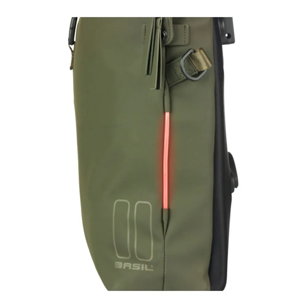Basil Soho Mik Fahrradtasche 17l, Green, One Size