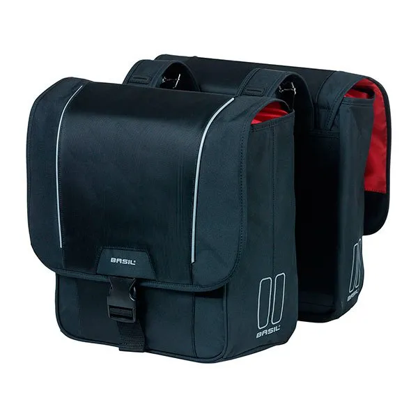 Basil Sport Design-double Fahrradtaschen, Black, One Size Basil Sport Design-double Fahrradtaschen, Black, One Size