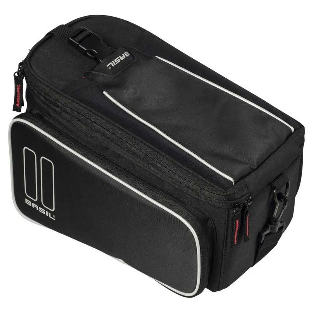 Basil Sport Design Mik Gepäckträgertasche 7-15l, Black, One Size
