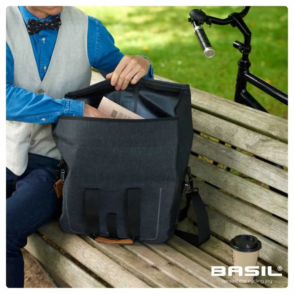 Basil Urban Dry Business Gepäckträgertasche 20l, Dark grey, One Size Basil Urban Dry Business Gepäckträgertasche 20l, Dark grey, One Size