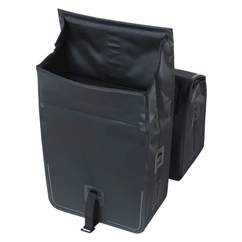 Basil Urban Dry Double Fahrradtaschen 50l, Matte black, One Size