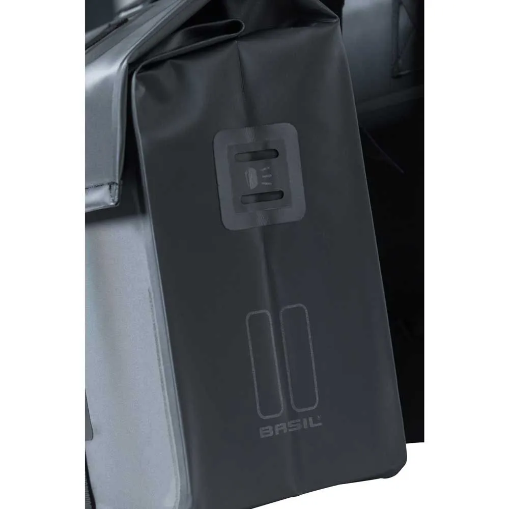 Basil Urban Dry Double Fahrradtaschen 50l, Matte black, One Size