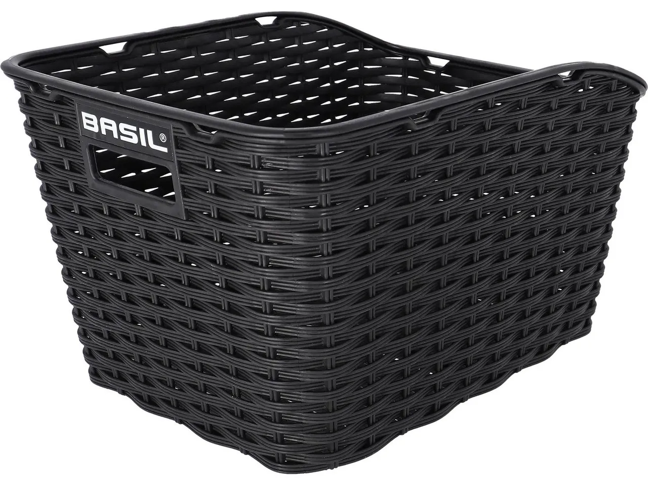 Basil Weave WP Fahrradkorb, Black, One Size