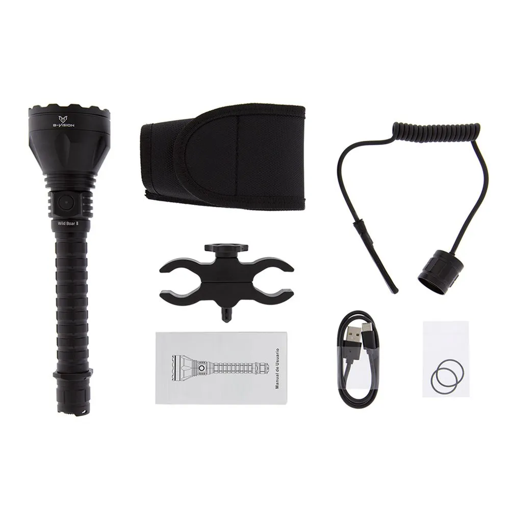 Bat Vision Wild Boar Ii Taschenlampe, Black, 1375 Lumina Bat Vision Wild Boar Ii Taschenlampe, Black, 1375 Lumina