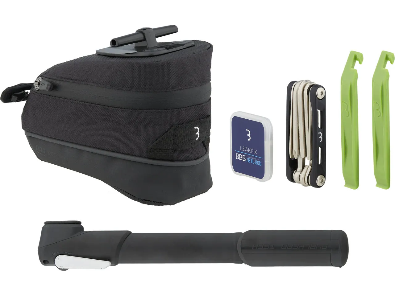 BBB CombiSet StorePack BSB-57 Satteltasche + Werkzeugset, Schwarz, 0.99L BBB CombiSet StorePack BSB-57 Satteltasche + Werkzeugset, Schwarz, 0.99L