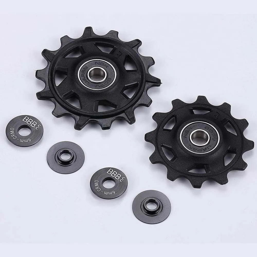 BBB Rollerboys 12/14t Fahrrad-schaltröllchensatz, Black, 12-14t BBB Rollerboys 12/14t Fahrrad-schaltröllchensatz, Black, 12-14t