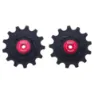 BBB Rollerboys Ceramic Shimano Mtb Fahrrad-schaltröllchensatz, Black / red, 13-13t