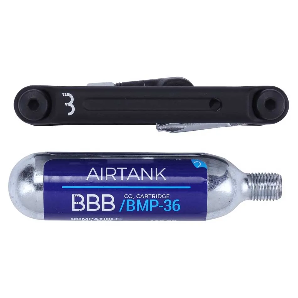 BBB Royalfold Co2 Multitool, Black / silver, One Size BBB Royalfold Co2 Multitool, Black / silver, One Size
