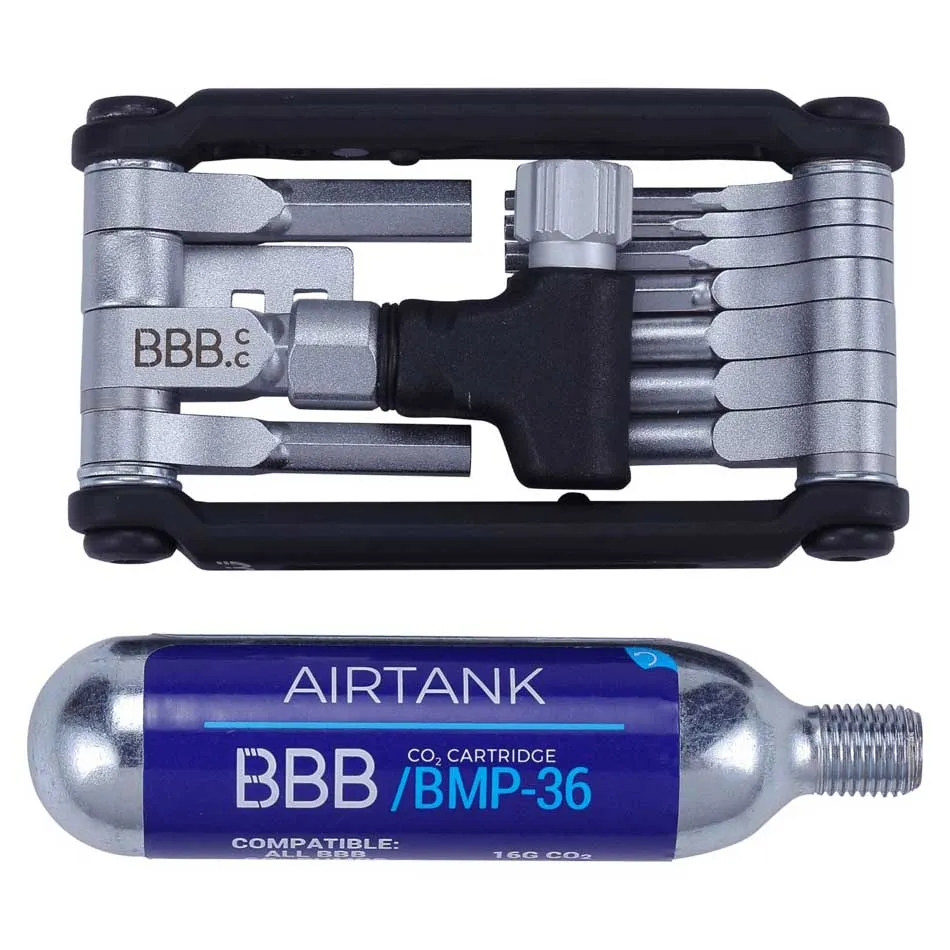 BBB Royalfold Co2 Multitool, Black / silver, One Size BBB Royalfold Co2 Multitool, Black / silver, One Size