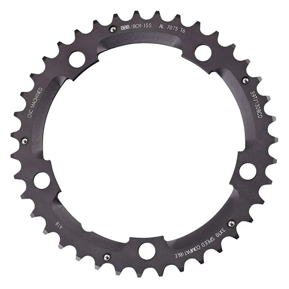 BBB Triplegear Bcr-15s 130 Bcd Kettenblatt, Anthracite, 39t BBB Triplegear Bcr-15s 130 Bcd Kettenblatt, Anthracite, 39t