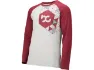 bc original Merino L/S Bike Shirt, Silver-grey melange-wine red