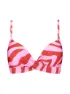 BEACHLIFE Damen Bikinioberteil Twist Zebra