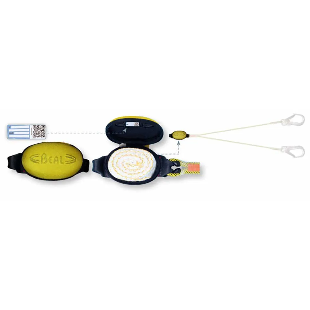 Beal Absorb Air Lanyards Und Energieabsorber, Black / yellow Beal Absorb Air Lanyards Und Energieabsorber, Black / yellow