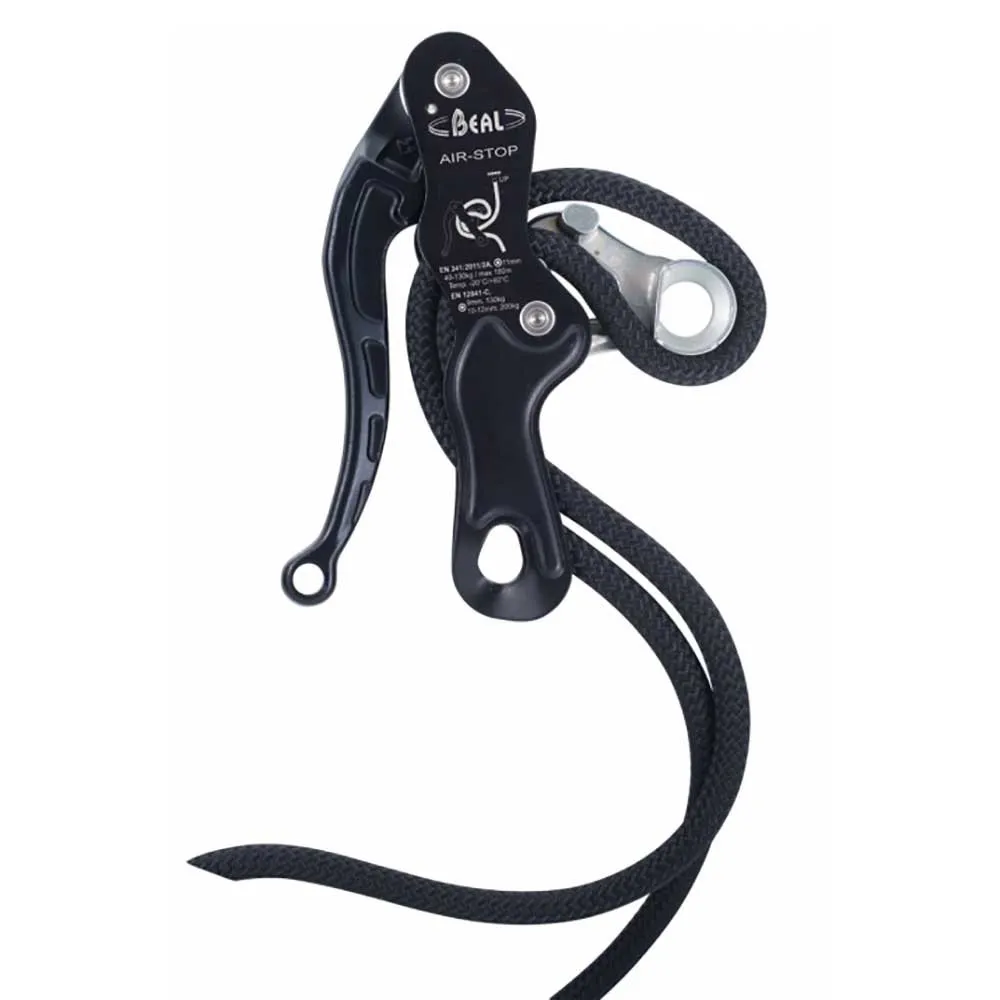 Beal Air Stop Abseilgerät, Black, One Size Beal Air Stop Abseilgerät, Black, One Size