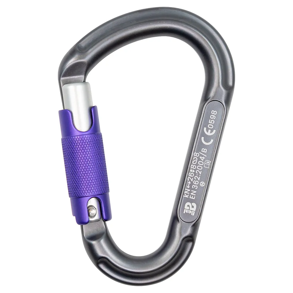 Beal Be Lock Matic Karabinerhaken, Matt grey, One Size Beal Be Lock Matic Karabinerhaken, Matt grey, One Size