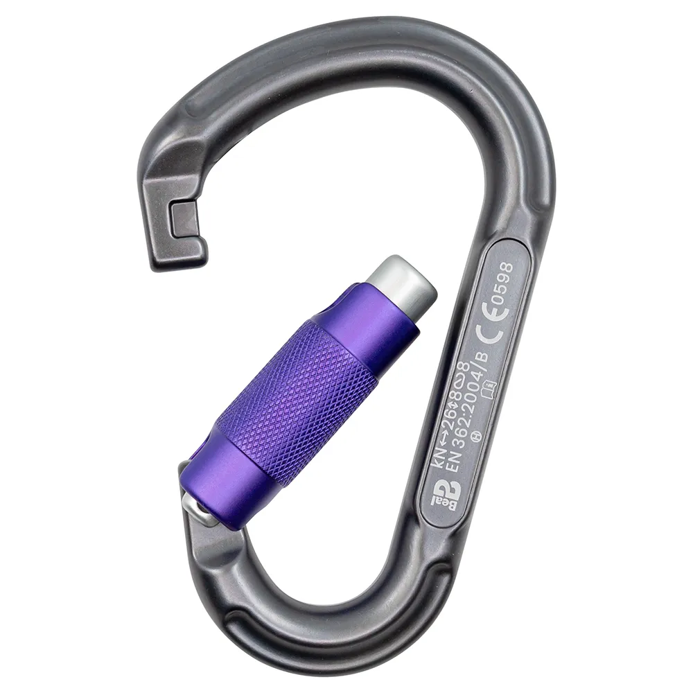 Beal Be Lock Matic Karabinerhaken, Matt grey, One Size Beal Be Lock Matic Karabinerhaken, Matt grey, One Size