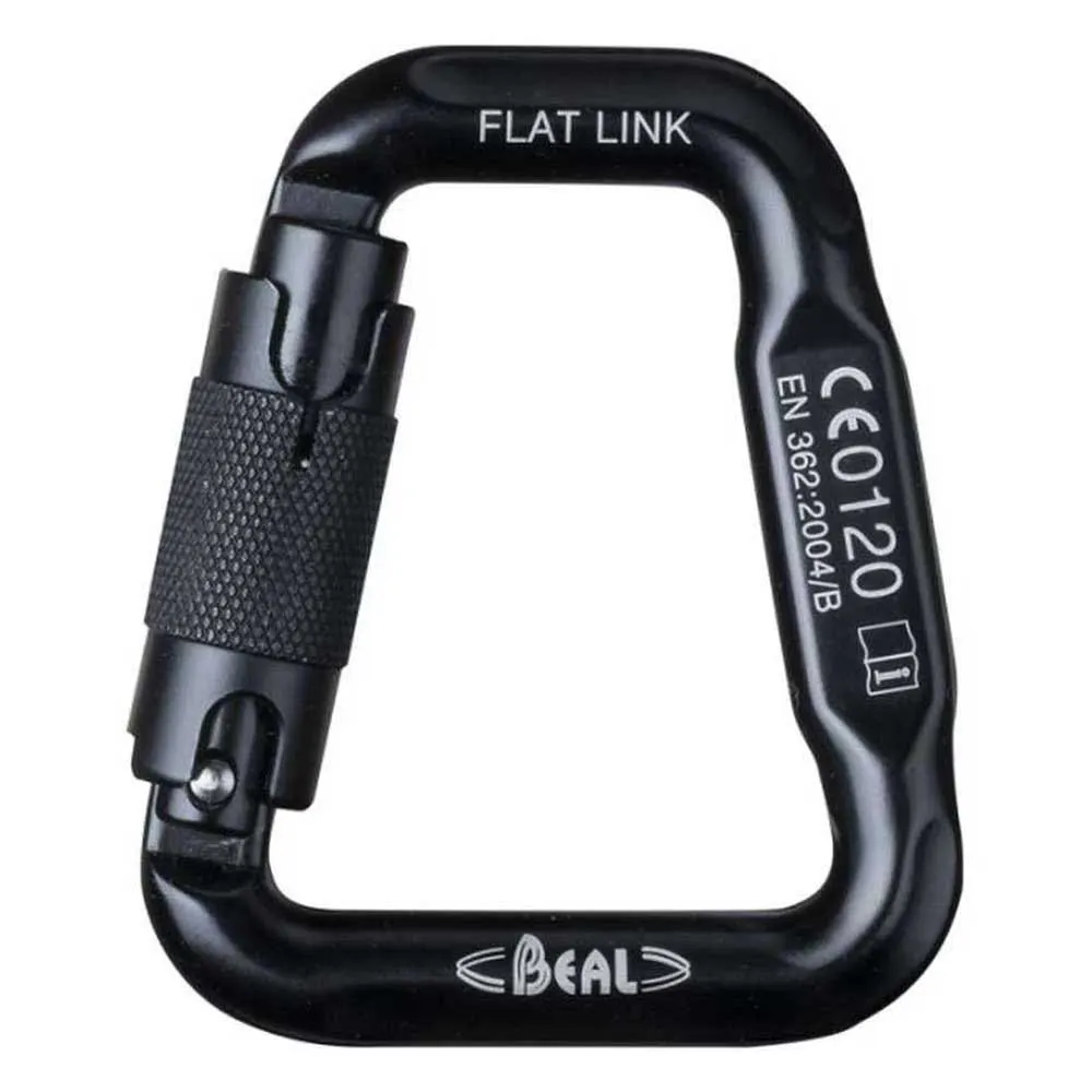 Beal Flat Link Karabinerhaken, Black, One Size Beal Flat Link Karabinerhaken, Black, One Size