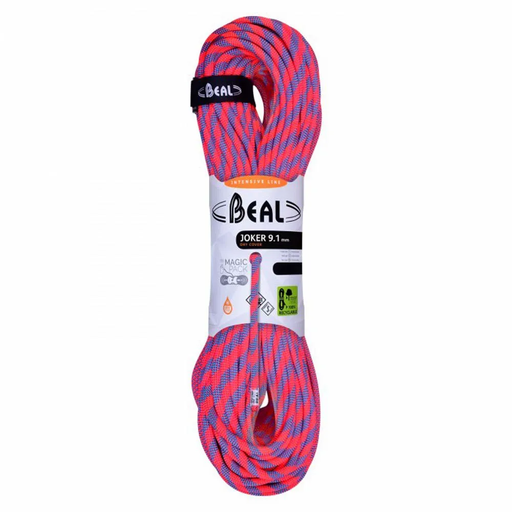 Beal Joker Safe Control 9.1 Mm Seil, Orange, 100m Beal Joker Safe Control 9.1 Mm Seil, Orange, 100m