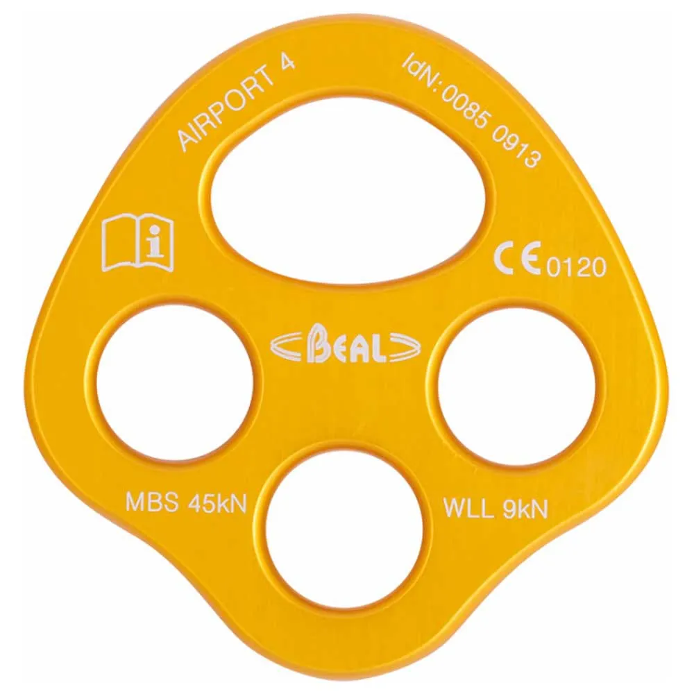 Beal Rigging-platte Für Flughafen 4, Yellow, One Size Beal Rigging-platte Für Flughafen 4, Yellow, One Size