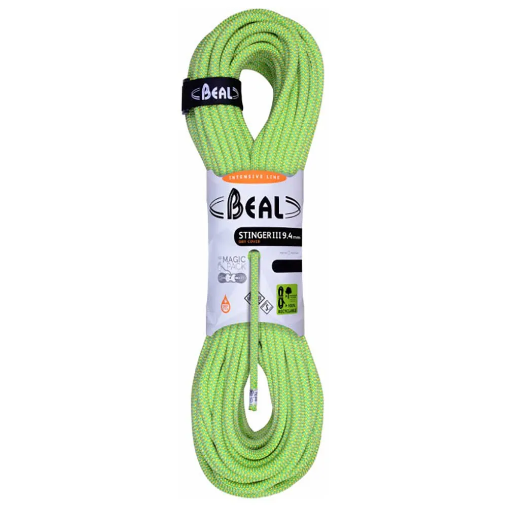 Beal Stinger Iii 9.4 Mm Seil, Anis, 50m Beal Stinger Iii 9.4 Mm Seil, Anis, 50m