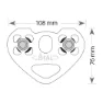 Beal Transf Air Twin B Drehgelenk, Matt stone, One Size