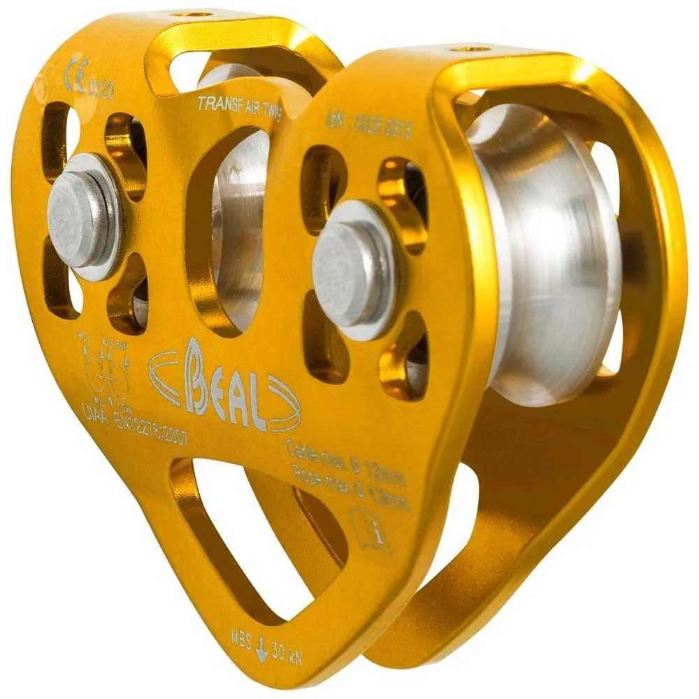Beal Transf´air Twin B Riemenscheibe, Yellow, One Size Beal Transf´air Twin B Riemenscheibe, Yellow, One Size