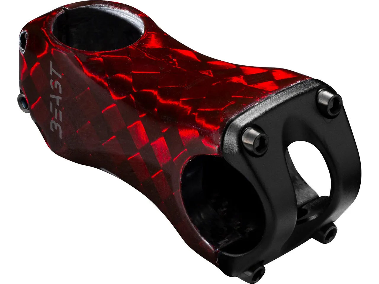 Beast Components MTB 31.8 Vorbau, Carbon-rot, 45mm 0°