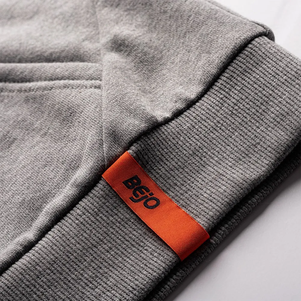 Bejo Akio Reißverschlusspullover, Grey melange / carrot, 10Y Bejo Akio Reißverschlusspullover, Grey melange / carrot, 10Y