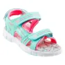Light turquoise / turquoise / light fuchsia / light grey