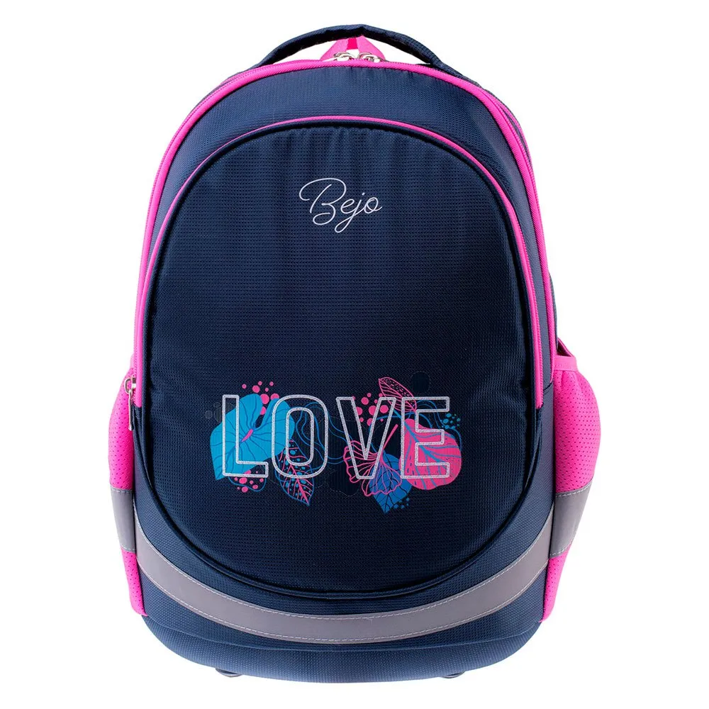 Bejo Scooler Rucksack, Medieval blue love print / silver pink Bejo Scooler Rucksack, Medieval blue love print / silver pink