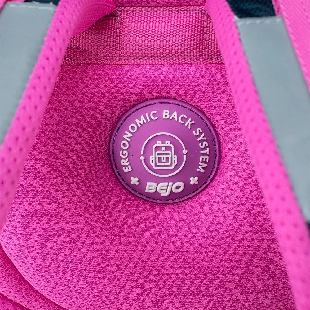 Bejo Scooler Rucksack, Medieval blue love print / silver pink Bejo Scooler Rucksack, Medieval blue love print / silver pink