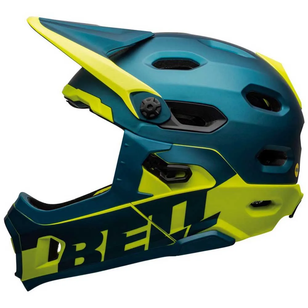 Bell Super Dh Mips Downhillhelm Refurbished, Blue / hi viz