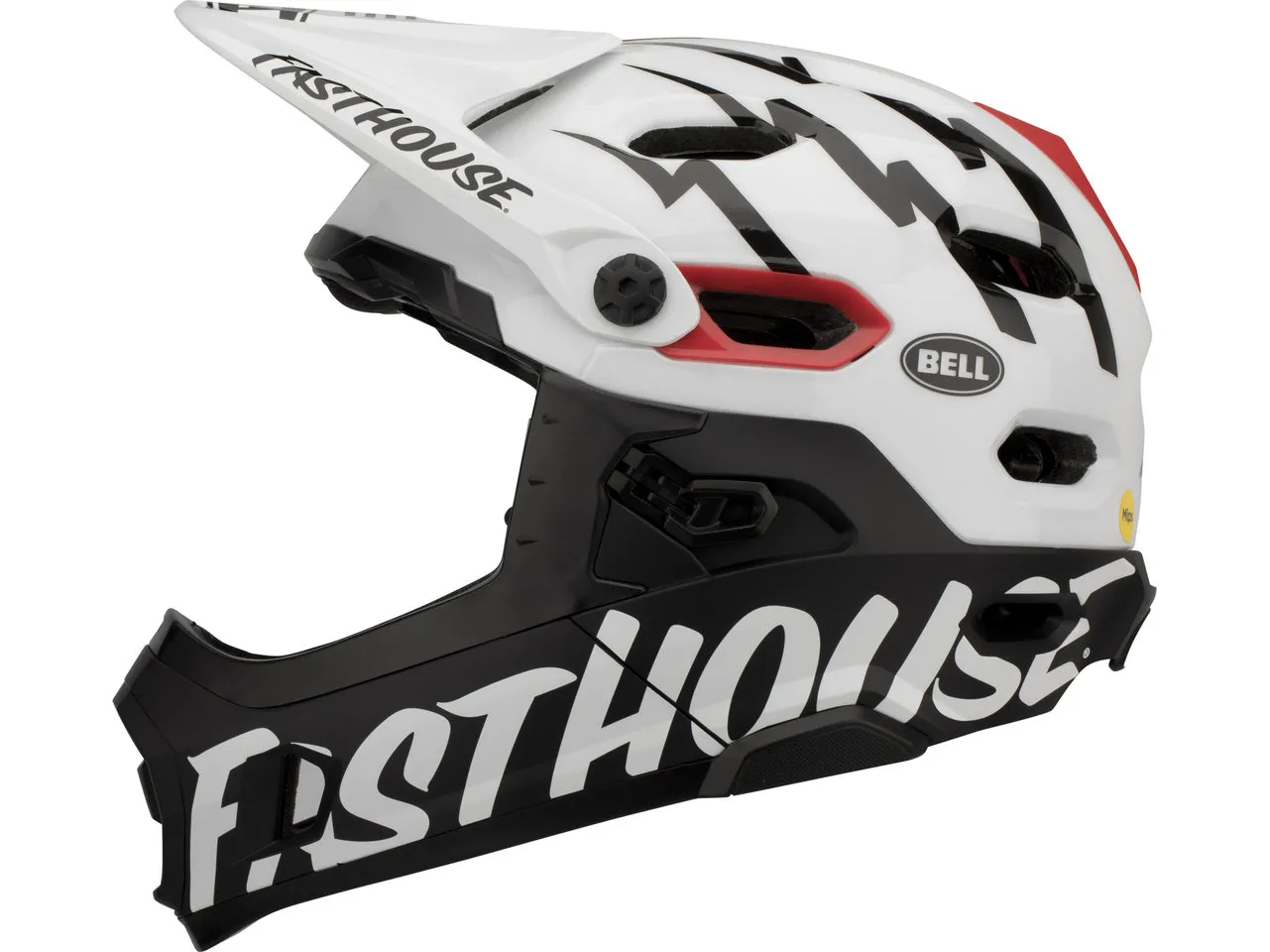 Bell Super DH MIPS Spherical Helm, Black / white Bell Super DH MIPS Spherical Helm, Black / white