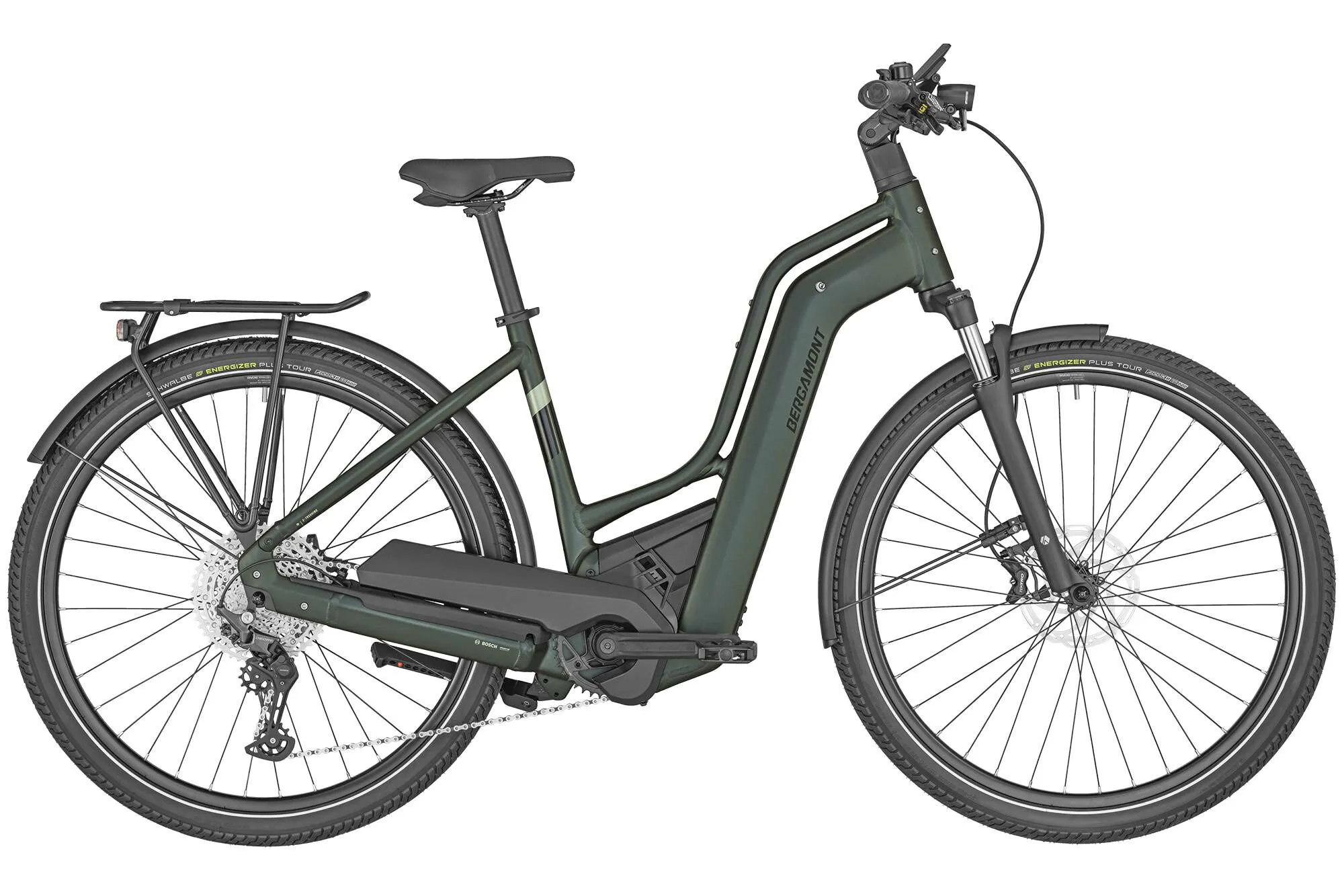 Bergamont E-Horizon Expert 6 Amsterdam matt greenish grey 28" 625 Wh Wave, Dunkelgrün, 56cm