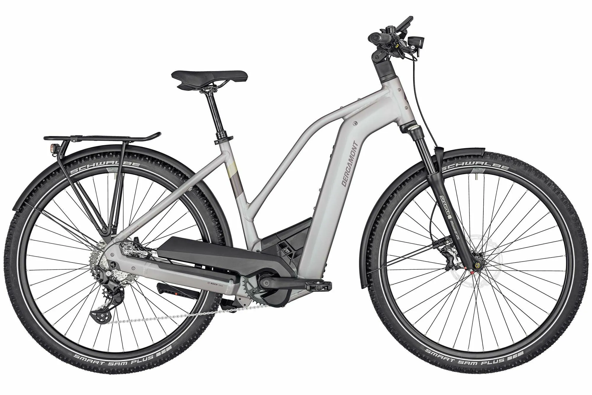 Bergamont E-Horizon SUV 6 Lady matt dream silver 28" 625 Wh Trapez