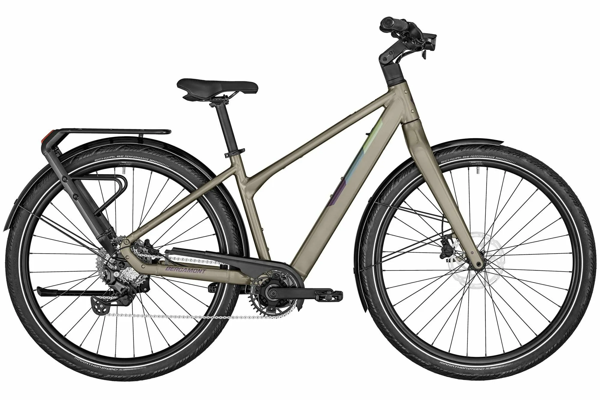 Bergamont E-Vitess Sport Lady shiny taupe brown 28" 360 Wh Trapez Bergamont E-Vitess Sport Lady shiny taupe brown 28" 360 Wh Trapez