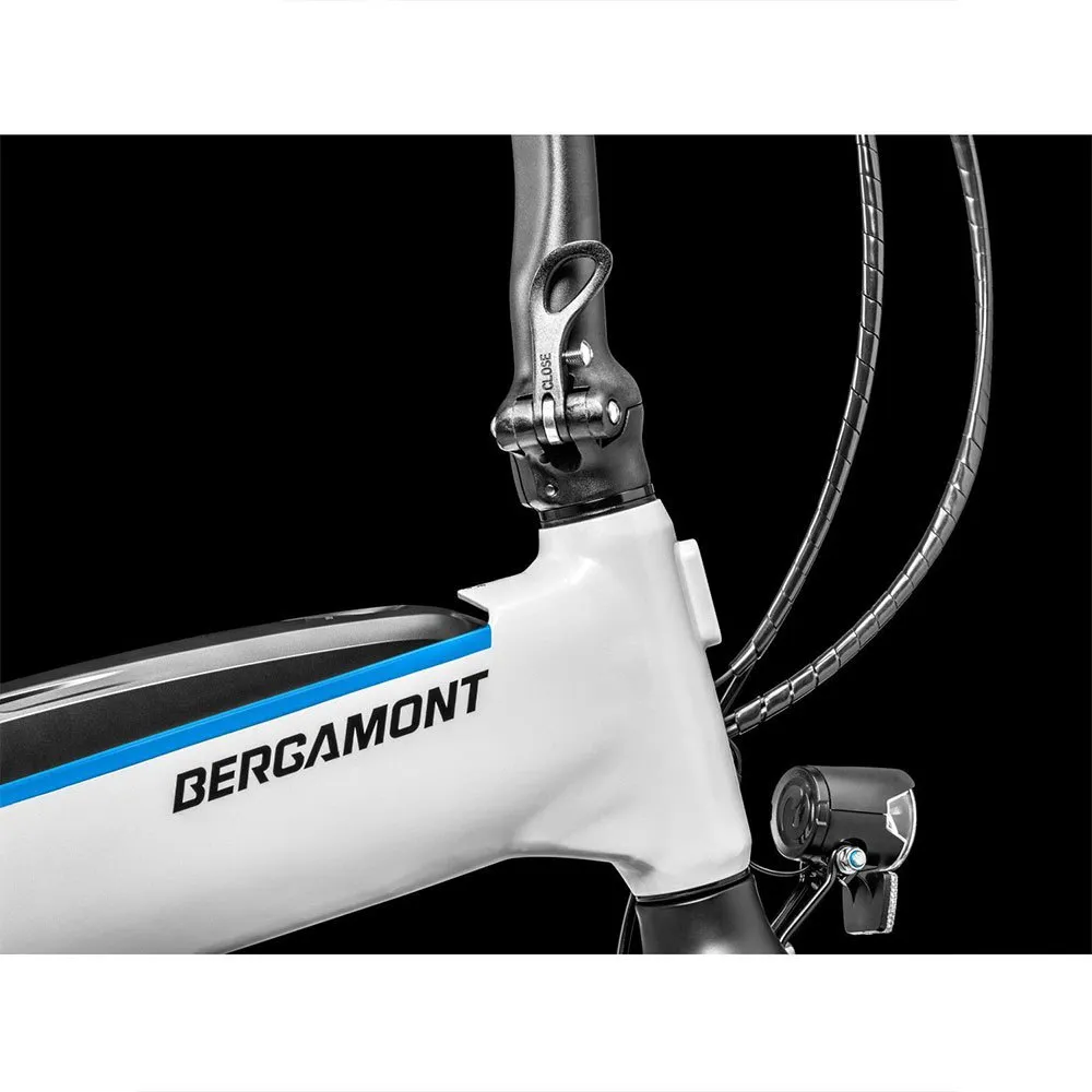 Bergamont Paul-e Eq Expert Faltbares Elektrofahrrad, White / blue, One Size, 504Wh Bergamont Paul-e Eq Expert Faltbares Elektrofahrrad, White / blue, One Size, 504Wh
