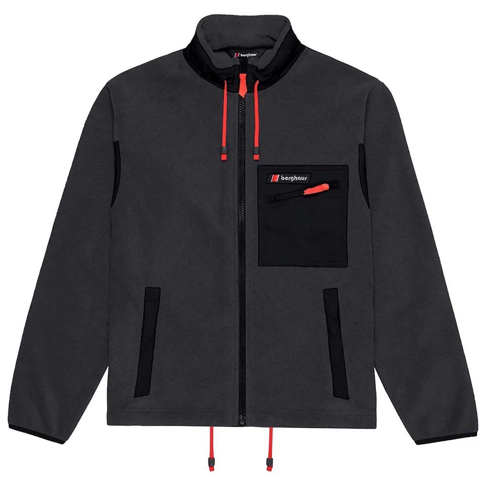 Berghaus Ascent 91 Fleece Mit Durchgehendem Reißverschluss, Grey Berghaus Ascent 91 Fleece Mit Durchgehendem Reißverschluss, Grey