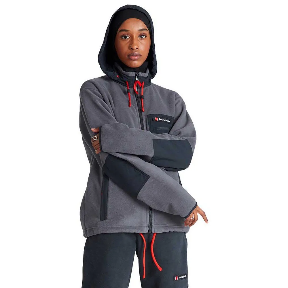 Berghaus Ascent 91 Fleece Mit Durchgehendem Reißverschluss, Grey Berghaus Ascent 91 Fleece Mit Durchgehendem Reißverschluss, Grey