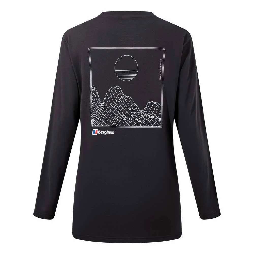Berghaus Boyfriend Setting Sun Langarm-t-shirt, Black Berghaus Boyfriend Setting Sun Langarm-t-shirt, Black