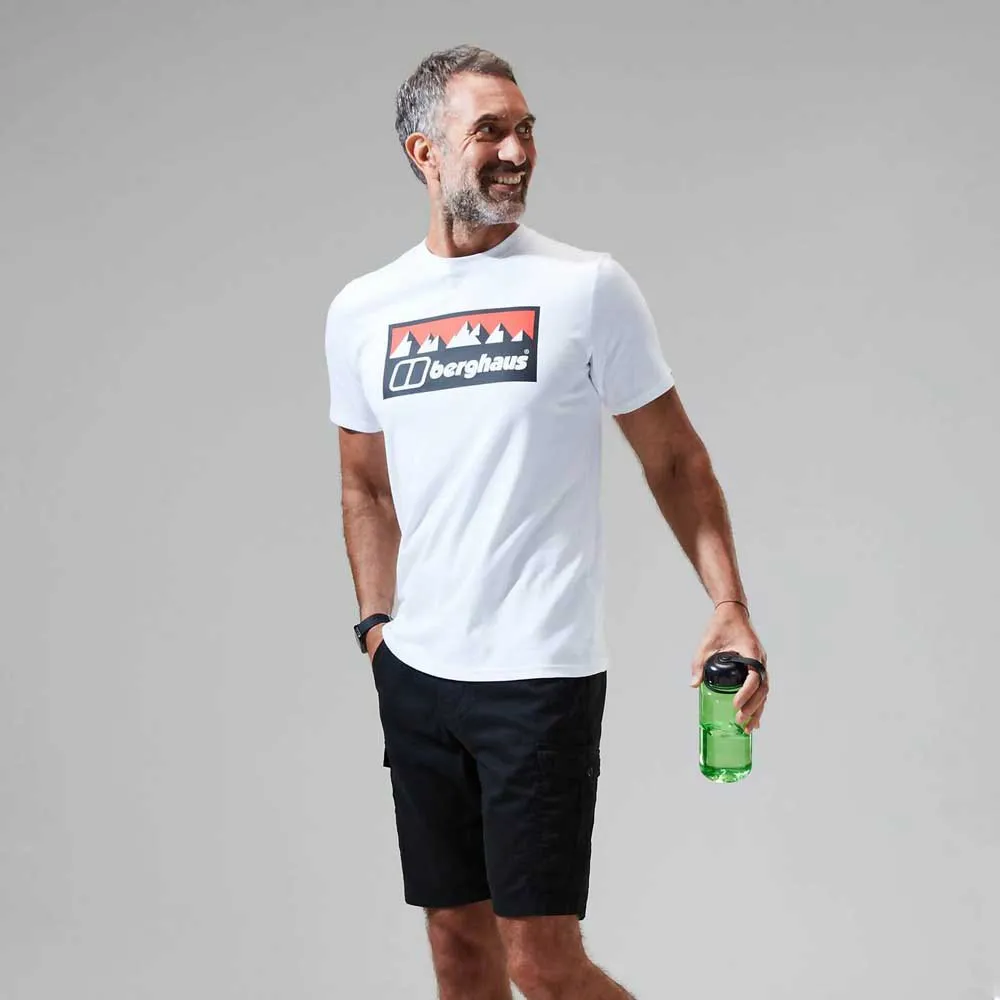 Berghaus Grey Fangs Peak Kurzarm-t-shirt, Pure white