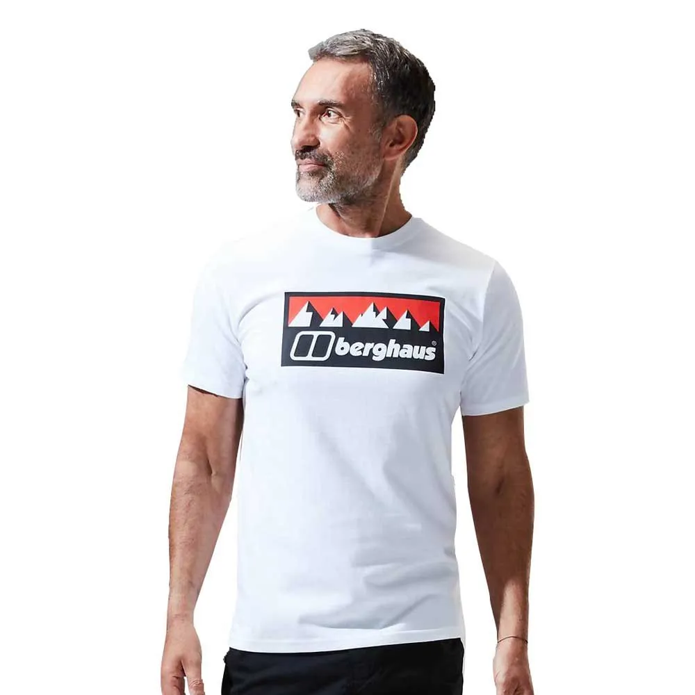 Berghaus Grey Fangs Peak Kurzarm-t-shirt, Pure white