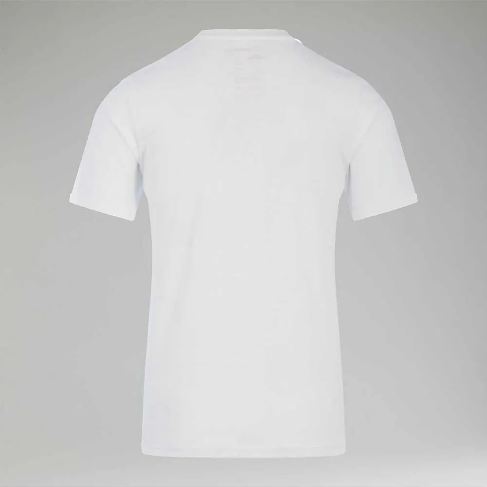 Berghaus Grey Fangs Peak Kurzarm-t-shirt, Pure white